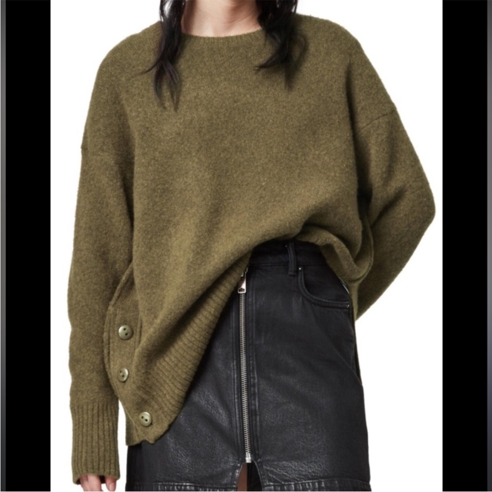 All Saints Rufa Sweater with Side Button Detail
